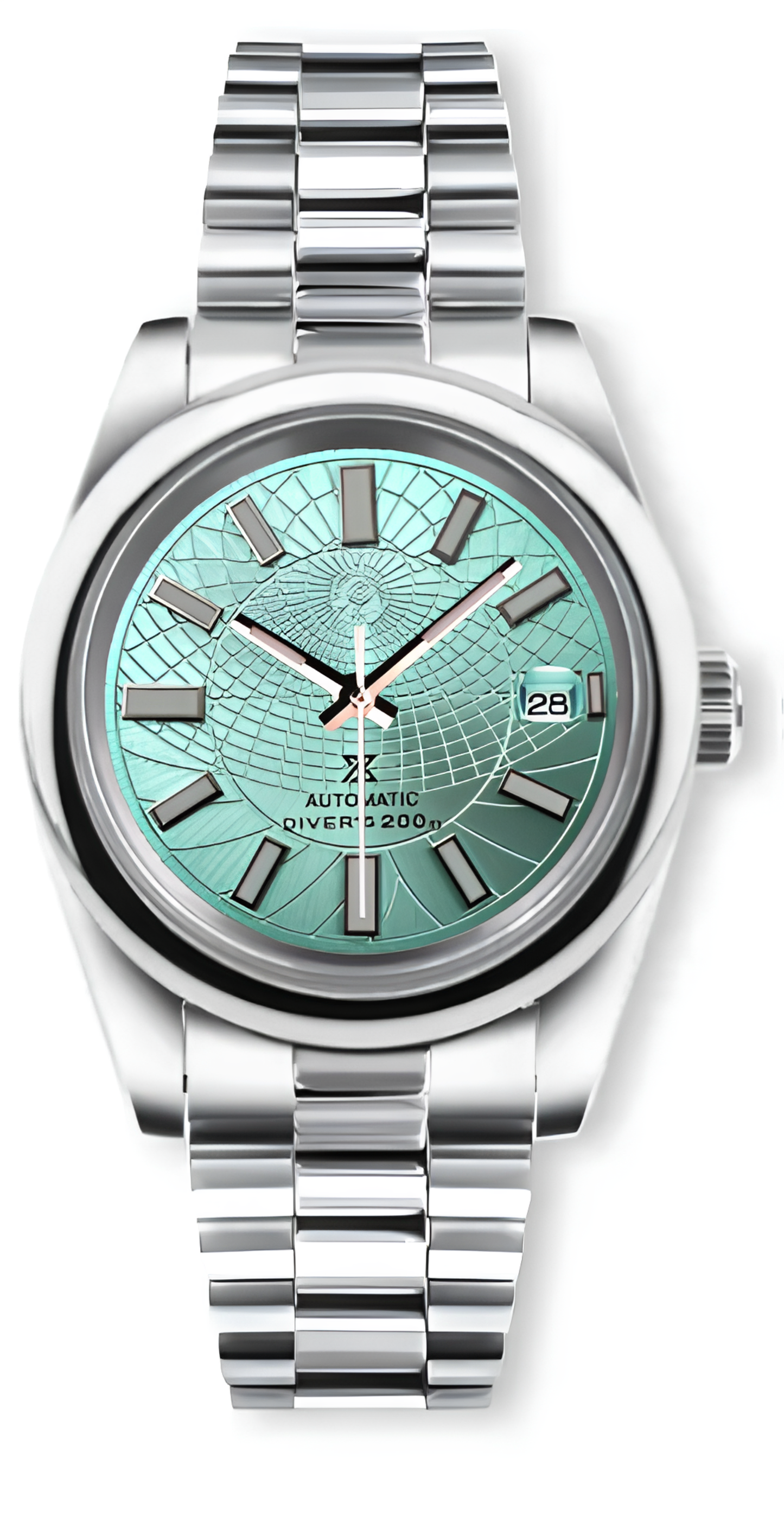 Kit complet SMW - Lunette lisse et bracelet President - 40mm